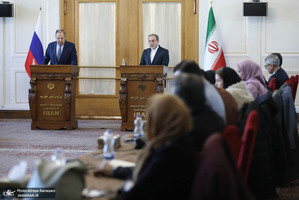 نشست خبری مشترک وزرای خارجه ایران و روسیه