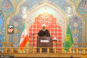 مراسم اولین سالگرد علامه حسن زاده آملی (ره) در حرم حضرت معصومه (س)‎‎