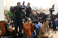 دیدارمدیران و جمعی از اعضای تحریه موسسه مطبوعاتی ایران و خبرگزاری ایرنا با سید حسن خمینی