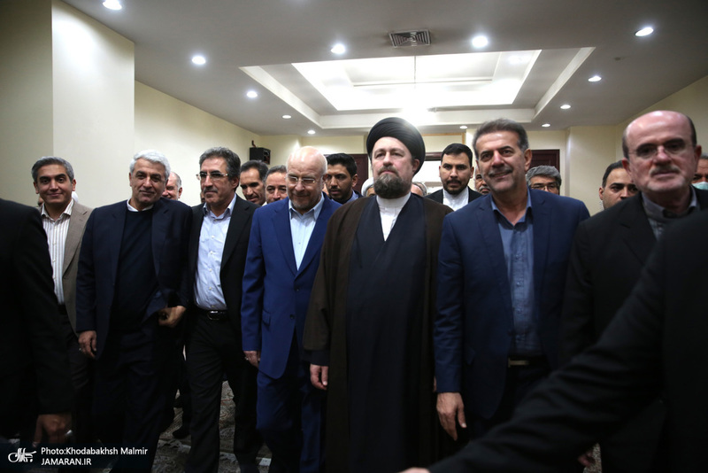 تجدید میثاق رئیس و جمعی از نمایندگان مجلس شورای اسلامی با آرمان‌های امام خمینی(س)-2