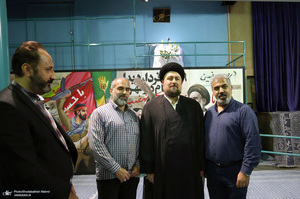 پشت صحنه برنامه تلویزیونی «صف اول» با حضور سید حسن خمینی