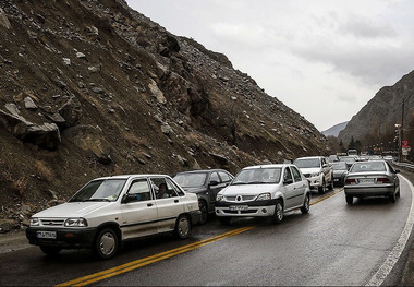 ترافیک در محور بجنورد - جنگل گلستان سنگین است