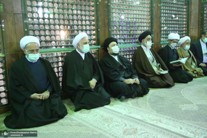 تجدید میثاق رئیس قوه قضاییه و مسئولان قضایی با آرمان‌های امام خمینی(س)