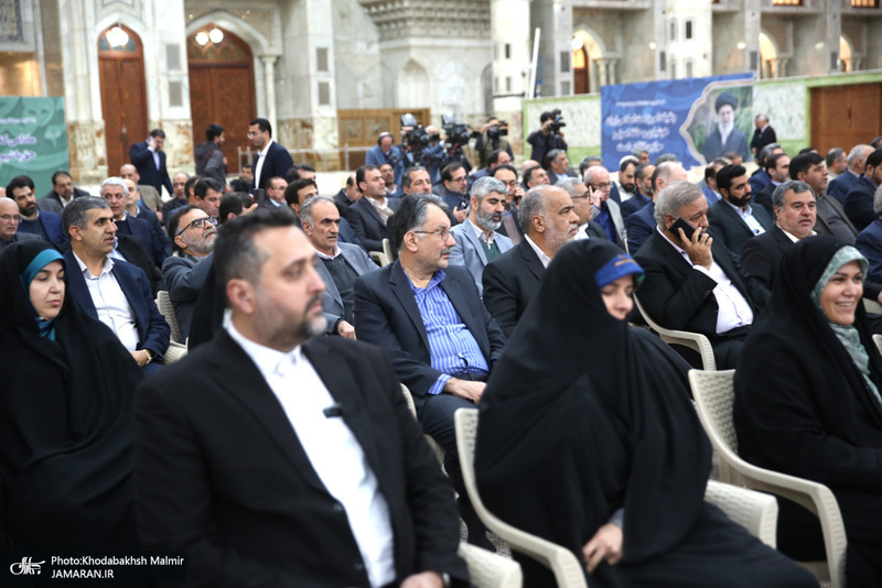 تجدید میثاق رئیس و جمعی از نمایندگان مجلس شورای اسلامی با آرمان‌های امام خمینی(س)-2