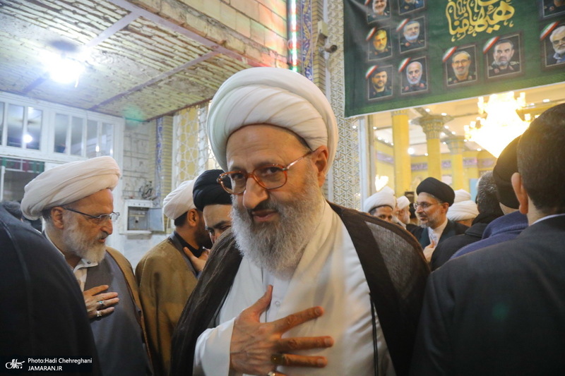 مراسم چهلمین روز درگذشت مرحوم آیت الله سید هادی سیستانی در قم‎