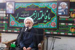 عزاداری شهادت حضرت زهرا (س) در دفتر آیت الله العظمی صانعی (ره)