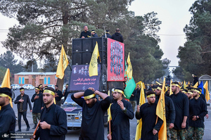 دسته عزاداری هیئت عاشقان ثارالله در حرم مطهر امام خمینی (س)