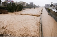 آب گرفتگی پس از باران شدید در شیراز