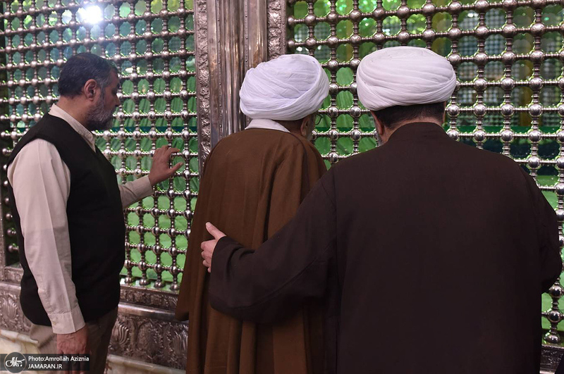 حضور آیت الله مصطفی اشرفی شاهرودی در حرم امام خمینی (س)