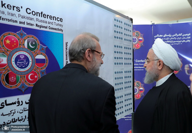 کنفرانس روسای مجالس ایران، افغانستان، پاکستان، ترکیه، چین و روسیه با حضور حسن روحانی