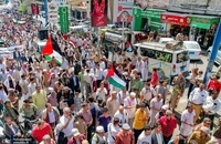 تظاهرات در تعز یمن برای حمایت از فلسطین (4)