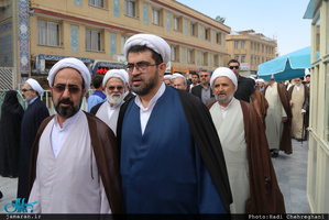  مراسم خاکسپاری پیکر مرحوم حاج سید علی صدر در قم