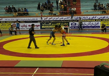 مسابقه کشتی بین باکو و میاندوآب برگزار شد