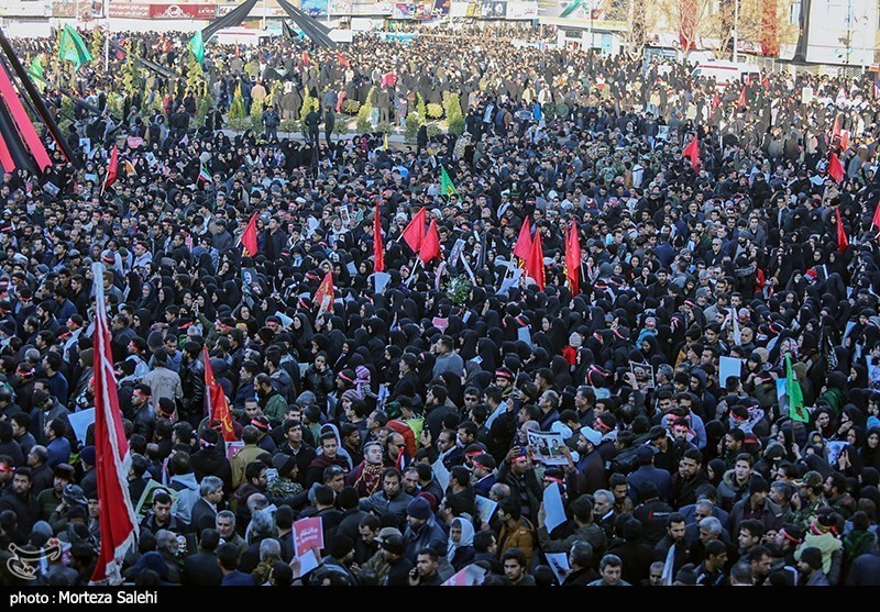 مراسم تشییع و خاکسپاری سردارحاج قاسم سلیمانی در کرمان