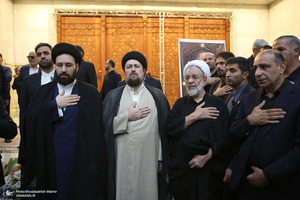 مراسم تشییع نوه حجت الاسلام والمسلمین علیخانی در حرم مطهر امام خمینی (س)