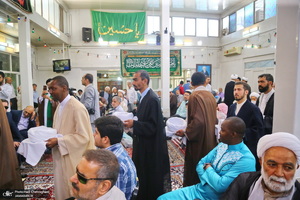 مراسم جشن عید غدیر و عمامه‌گذاری طلاب در بیت مراجع  تقلید و علما