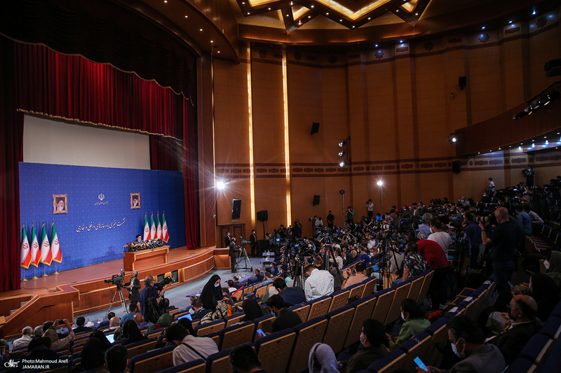 اولین نشست خبری سید ابراهیم رئیسی رئیس‌جمهور منتخب/ ابراهیم رییسی / پرتره ابراهیم رییسی / Mahmoud arefi