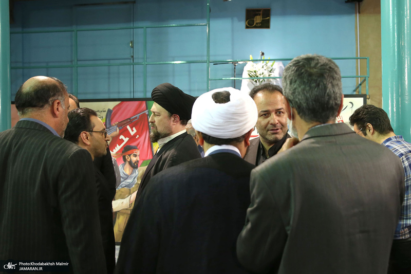 پشت صحنه برنامه تلویزیونی «صف اول» با حضور سید حسن خمینی