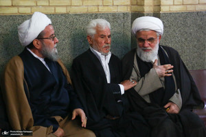 مراسم تشییع آیت الله شیخ ضیالدین نجفی تهرانی