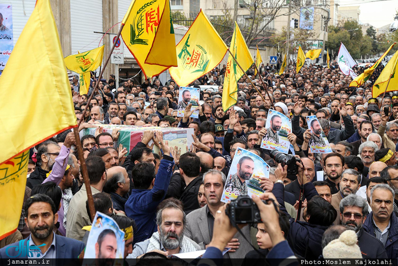 مراسم وداع و تشییع پیکر شهید مدافع حرم حمیدرضا ضیائی