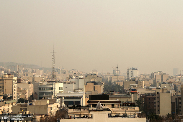 کیفیت هوای تهران برای هفتمین روز متوالی ناسالم است