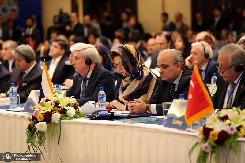 کنفرانس روسای مجالس ایران، افغانستان، پاکستان، ترکیه، چین و روسیه با حضور حسن روحانی