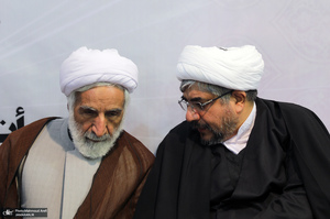 مراسم بزرگداشت آیت الله موسوی بجنوردی (ره) در حسینیه جماران - 1