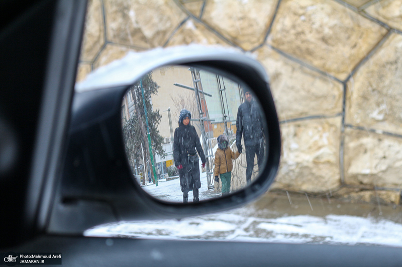 برف امروز تهران - 25 دیماه 1401