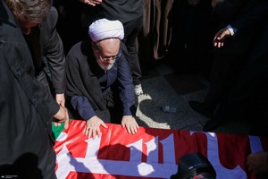 مراسم تشییع آیت الله العظمی شبیری زنجانی -۱