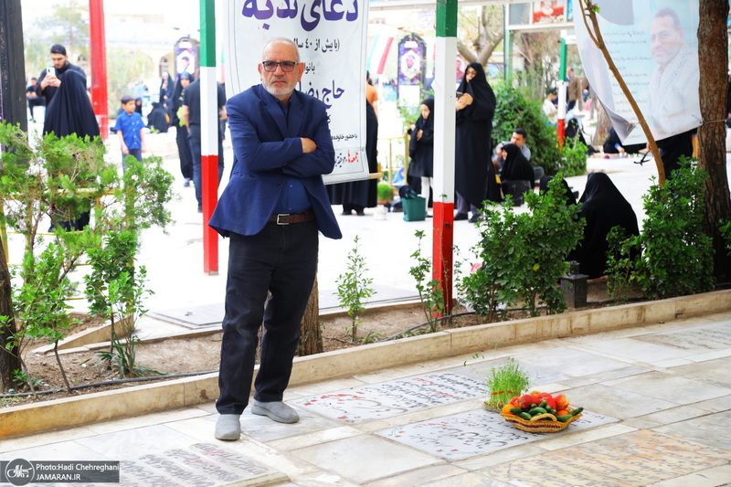 مراسم تحویل سال نو در گلزار شهدای قم‎