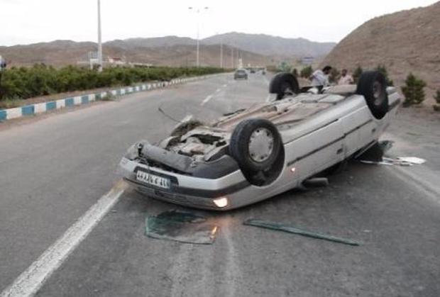 واژگونی خودرو در جاده ظفرقند به نیسیان پنج مصدوم داشت