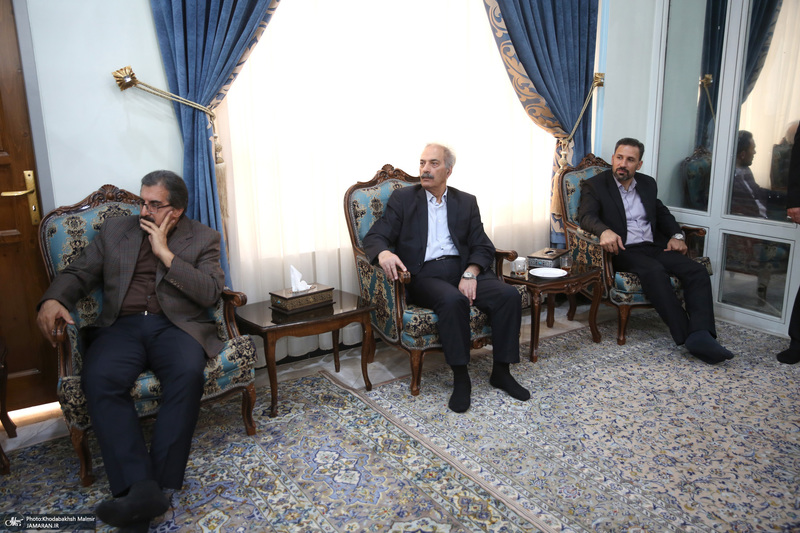 دیدار مدیر و معاونین روزنامه اطلاعات با سید حسن خمینی