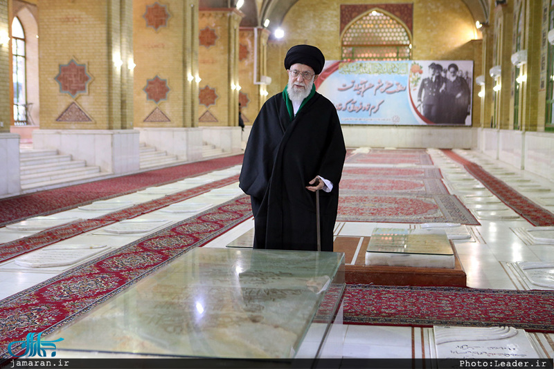 حضور رهبر معظم انقلاب در مرقد مطهر امام راحل و گلزار شهدای بهشت زهرا(س)
