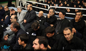 مراسم عزاداری شب عاشورای حسینی با حضور رهبر معظم انقلاب اسلامی