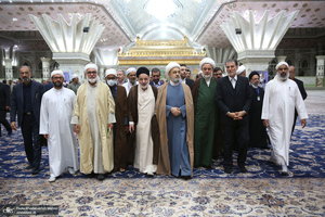 تجدید میثاق میهمانان سی و ششمین کنفرانس بین المللی وحدت اسلامی‎‎ با آرمان های امام خمینی (س)