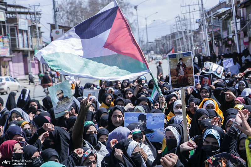 تصاویر اختصاصی جماران از راهپیمایی روز جهانی قدس در کشمیر