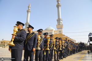 دسته عزاداری خادمین حرم مطهر حضرت معصومه (س) در سالروز شهادت امام رضا (ع)