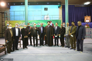 دیدار اعضای انجمن اسلامی معلمان یا سید حسن خمینی