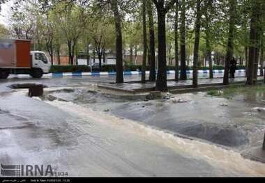 باران رگباری در مازندران باعث ابگرفتگی معابر شد