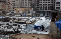 وضعیت دردناک مردم غزه پس از بارش باران و سرمای هوا  (6)