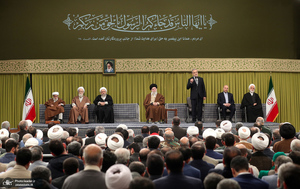 دیدار مسئولان نظام و سفرای کشورهای اسلامی با رهبر معظم انقلاب