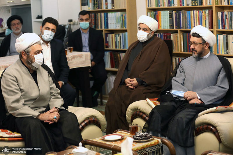 حضور سید حسن خمینی در منزل فرزند علامه حسن زاده آملی‎(ره)