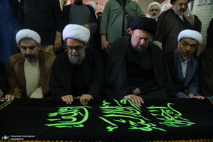 مراسم تشییع همسر مرحوم آیت الله راستی کاشانی (ره)