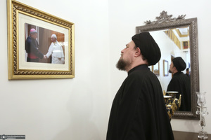 حضور سید حسن خمینی در سفارت واتیکان