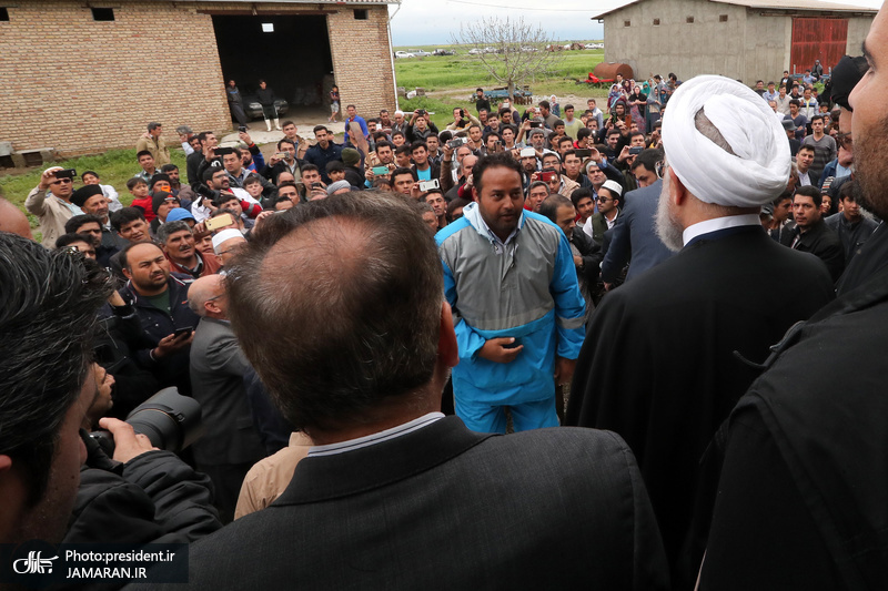 بازدید رئیس جمهور از مناطق سیل زده استان گلستان