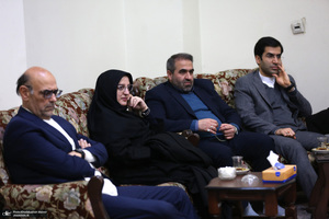 دیدار رئیس دانشگاه آزاد اسلامی و جمعی از معاونین با سید حسن خمینی