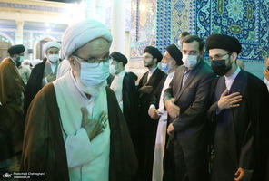 مراسم چهلمین شب درگذشت آیت الله العظمی سید محمدسعید حکیم در قم‎