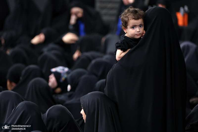 آخرین شب مراسم عزاداری حضرت اباعبدالله الحسین (ع) در حسینیه امام خمینی