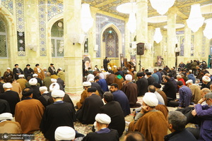 مراسم ترحیم و بزرگداشت آیت الله سید محمدعلی شیرازی در مسجد اعظم قم