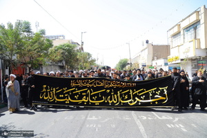 دسته عزاداری شهادت امام عسکری (ع) با حضور آیت‌الله العظمی وحید خراسانی
